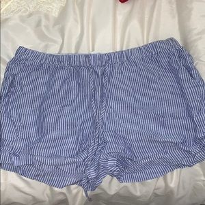 Blue/white stripped shorts